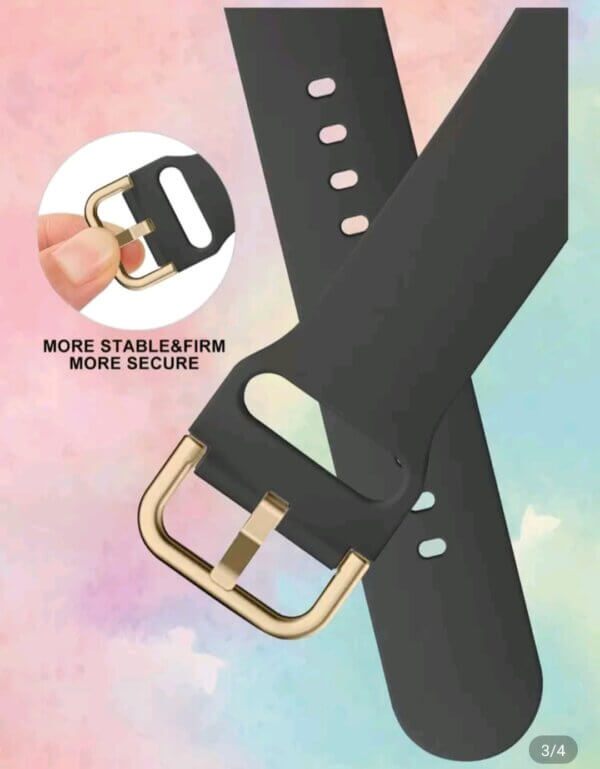 1pc Unisex Silicone Sports Watch Band, - Image 2