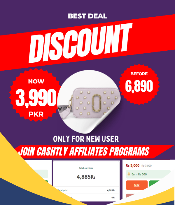 Earn on Every Sale, Bag With Back Pocket, join cashtly affiliates,