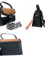 Luxury Women's Handbag Pakistan, Black Brown Handbag, PU Leather Handbag Pakistan,